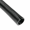 Remington Industries 1 Wire Loom, Black 85C Polyethylene Split Sleeving, 5 ft Length 1PEBLA5